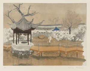 
	
		Patrick Procktor RA RE RWS,
		British 1936-2003-
		 
		Lion Rocks Garden, Soochow,...