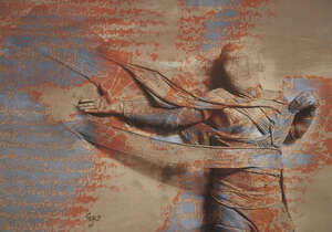 
	
		Hossein Khosrojerdi, 
		Iranian b.1957- 
		 
		Untitled; 
		 
		mixed media on canvas,...
