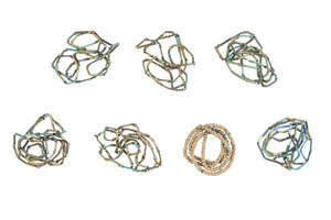 A group of six Egyptian glazed composition necklaces, Late Period, after 600 B.C.; and another (7) 
		 
		Provenance:  Bonhams, 13 April 2011, Lot 506; By d