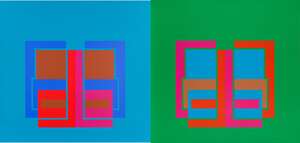 
	
		Robyn Denny, 
		British 1930-2014- 
		 
		All Through the Day III, IV, 1970; 
		 
		two...