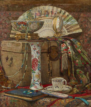 
	
		William Robson, 
		Scottish 1868-1952- 
		 
		No 1 A Study/Oriental Still Life;
		 
		