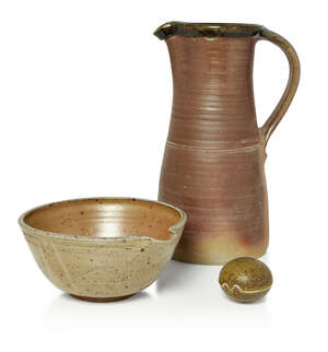 
	
		Sarah Walton (British 1945-), a large bowl 
		c.1995, stamped initials to foot 
		A...