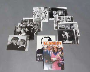 
	
		Ten black and white photographic press cards for The Return of the Jedi, 20.5 x 25.5cm,...