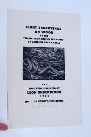 
	
		Leon Underwood,
		British 1890-1975- 
		 
		Engravings for 'The Music from Behind the...