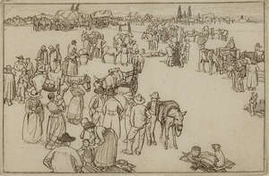 
	
		Robert Sargent Austin RA RWS RE, 
		British 1895-1973- 
		 
		Italian Fair, 1923;...