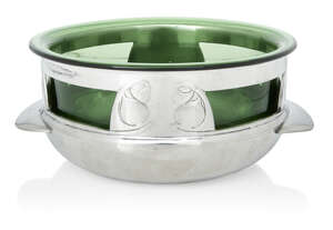 
	
		Archibald Knox (1864-1933) for Liberty & Co, 
		 
		Tudric bowl with glass liner, model...