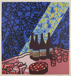 
	
		Patrick Caulfield CBE RA, 
		British 1936-2005- 
		 
		Picnic set, 1978; 
		 
		