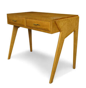 
	
		Designer Unknown, 
		 
		Hungarian ash desk, circa 1950, 
		Hungarian ash veneer,...