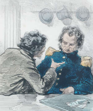 
	
		Paul Gavarni, French 1804-1866- Les Partageuses (3), Les Maris me Font Toujours Rire &...