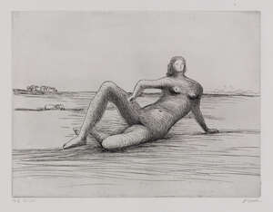 
	
		Henry Moore OM CH FBA,
		British 1898-1986-
		 
		Reclining Figure 4 [CGM 475],...
