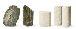 
	
		Geoffrey Harris,
		British 1928-2019-
		Four sculptures;
		two Portland stone and two...