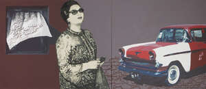 
	
		Arash Nazari, 
		Iranian b.1980-
		 
		The Traveller, c.2010;
		 
		acrylic on canvas,...
