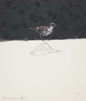 
	
		Charming Baker,
		British b.1964-
		 
		Love Birds 1, 2019;
		 
		archival inkjet with...