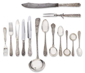
	
		A quantity of American Sterling silver cutlery, Kirk Steiff Corp, Baltimore, 'Steiff...
