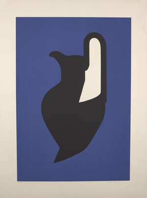 
	
		Patrick Caulfield CBE RA, 
		British 1936-2005- 
		Vessel
		screenprint in colours on...