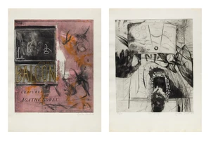 Agathe Sorel,&nbsp;British 1935-2020,&nbsp;Le Balcon engravings, 1964;&nbsp;portfolio of ten engravings on wove,&nbsp;