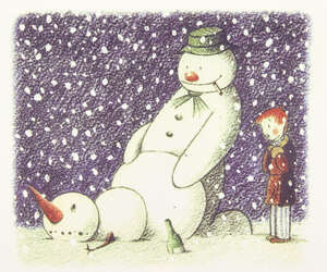 
	
		Banksy, 
		British b.1974- 
		 
		Rude Snowman, 2003; 
		 
		offset lithographic card in...
