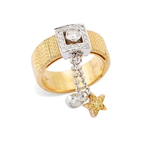 A diamond set ring, composed of a rectangular plaque, set with brilliant-cut diamonds, with a...