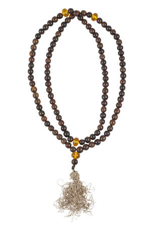 
	
		A Chinese rhinoceros horn bead necklace, 19th century, comprising one hundred and nine...
