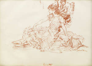 
	
		Sir William Russell Flint RA PRWS RSW,
		Scottish 1880-1969-
		 
		Loisette;
		 
		
