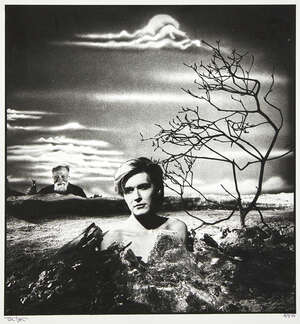 
	
		Anton Corbijn, 
		Dutch b.1955- 
		 
		David Sylvian, 1984; 
		 
		unique gelatin silver...