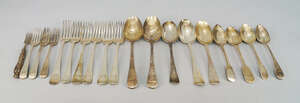 
	
		A quantity of 18th and 19th century flatware, various dates and makers, approx 29.4oz...
