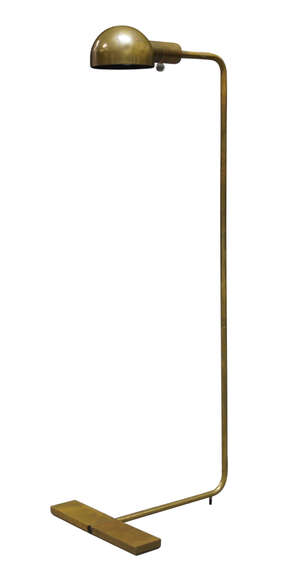 
	
		Cedric Hartman (1929-?) a '1H' brass floor lamp,
		c.1960s, stamped marks to base -...