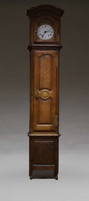 
	
		A French pressed brass clock by Antoine Schneider, late 19th, early 20th Century, the...
