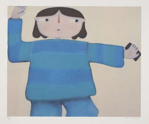 
	
		Felix Treadwell,
		British b.1992-
		 
		Phone Stretch, 2020;
		 
		screenprint in...