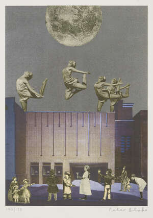 
	
		Sir Peter Blake CBE RDI RA,
		British b.1932-
		 
		Dancing Over Pallant I, 2008;
		 
		