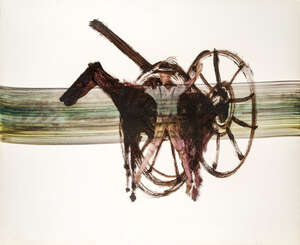 
	
		Sir Sidney Nolan RA, 
		
		Australian 1917-1992- 
		
		 
		Soldier with a Gun...