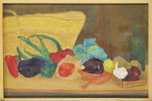 
	
		Elsbeth Juda, 
		German/British 1911-2014- 
		 
		Still life with fruit and...