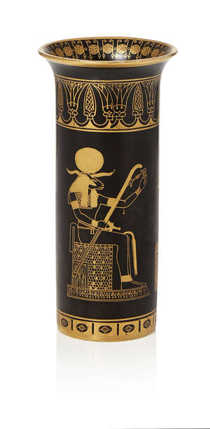 
	
		Carlton Ware, a 'Tutankhamen' ceramic vase 
		c.1927, pattern 2708, printed Wiltshaw and...