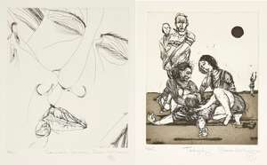 
	
		Jock McFadyen RA, 
		British b.1950- 
		 
		Carnal Lovers, 1992; 
		 
		etching on wove,...
