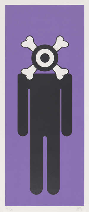 
	
		Russell Shaw Higgs,
		British b.1960-
		 
		Purple Pedestrian No. 4, 2020;
		 
		