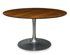 Maurice Burke (1921-2013) for ArkanaTulip style dining table, circa 1970Rosewood veneer,...