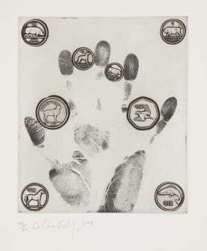
	
		Colin Self,
		British b.1941-
		 
		My Hand- The Emeral Isle (first and second...