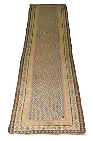 
	
		A North West Persian Soumak, early/mid 20th century, with all over  repeat design in main...