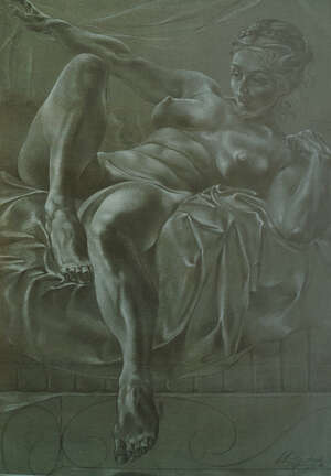 
	
		Anthony Brandt, British 1925-2009- Amor Expectant; lithograph, 3rd edition, proof no....