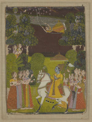 
	
		PROPERTY FROM AN IMPORTANT PRIVATE COLLECTION
		Krishna and the Gopis, Bikaner school,...