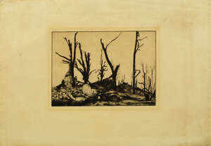 
	
		Sir William Rothenstein, 
		British 1872-1945- 
		War Desolation: The Flanders, circa 1917;...