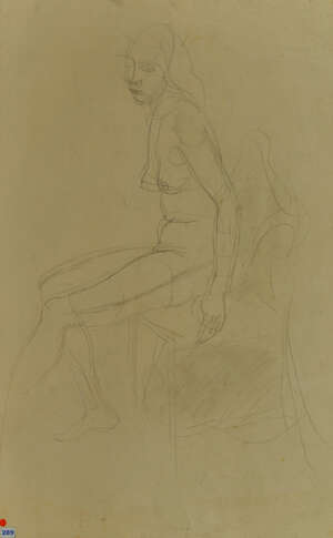 Leon Underwood,
		British 1890-1975-
		 
		Folded sheet with four nude female figure studies;
		 
		pencil, 41x28.5cm (unframed/folded)(ARR)
		 
		Pr