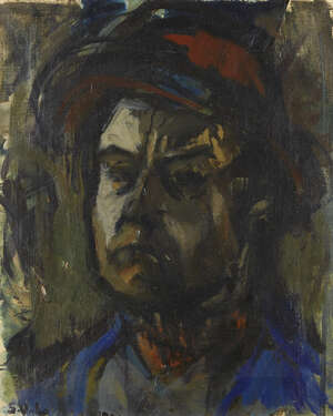 
	
		Sigurd Valdemar Lonholdt, 
		Danish 1910-2001 - 
		 
		Self portrait of the artist...