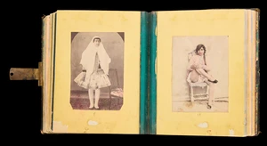 An unusual Qajar erotic photograph album, Iran, 19th century
With 61 erotic photographs laid on...