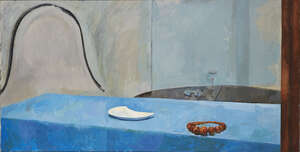 
	
		Charlotte Verity,
		British/German b.1954-
		
		The Bell, 1983;
		 
		oil on canvas,...