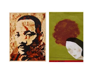 Shepard Fairey,&nbsp;Ronald Brooks Kitaj RA,&nbsp;American, b. 1970-; 1932-2007,&nbsp;MLK Jr, 2005;&nbsp;I. A. Richards,...