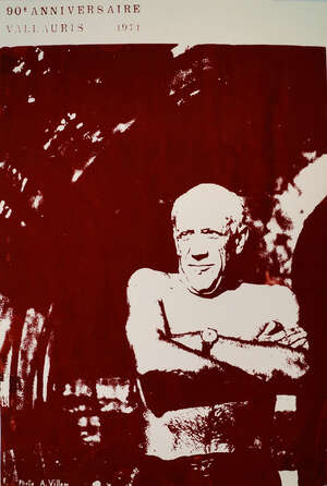 
	
		After Andre Villers, 
		French 1930-2016- 
		Picasso, 90e Anniversaire Vallauris 1971; 
		