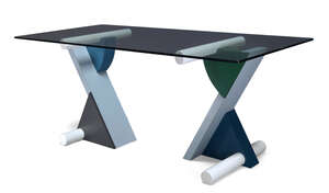 
	
		Michele de Lucchi (Italian B.1951), a 'Fortune' Dining Table for Memphis    
		c.1982,...