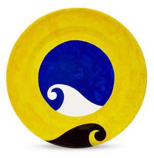 
	
		Patrick Caulfield CBE RA,
		British 1936-2005-
		 
		Ipanema, 1992;
		 
		bone china...