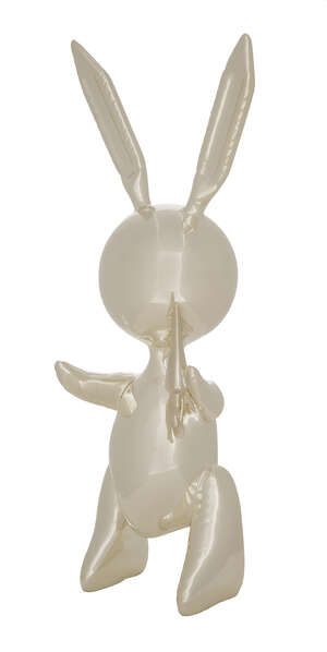 
	
		After Jeff Koons, 
		American b.1955- 
		 
		Rabbit (Silver); 
		 
		zinc alloy...